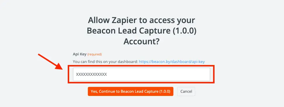 Add Beacon API Key