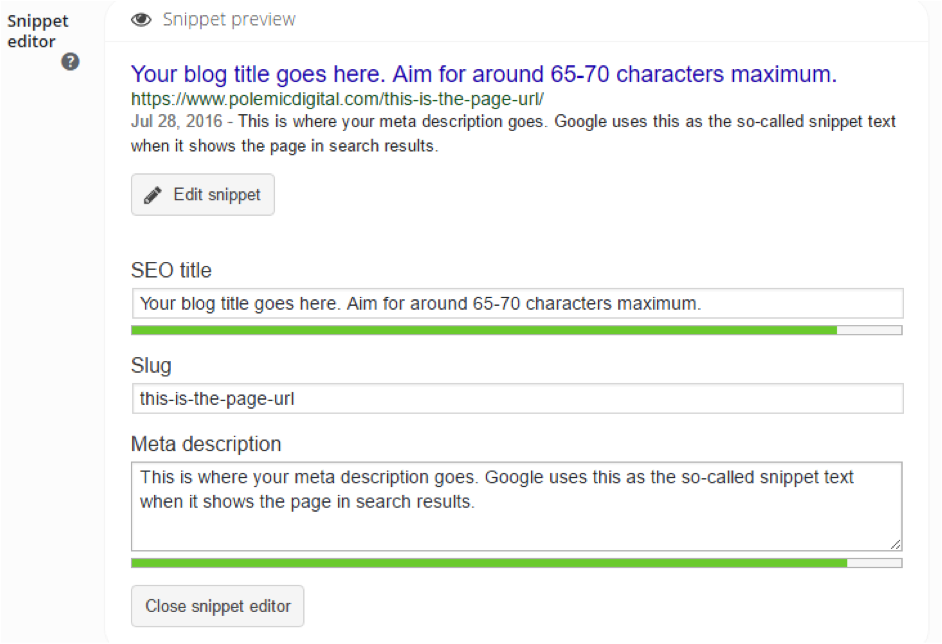 Optimising page meta data for the Beacon blog.