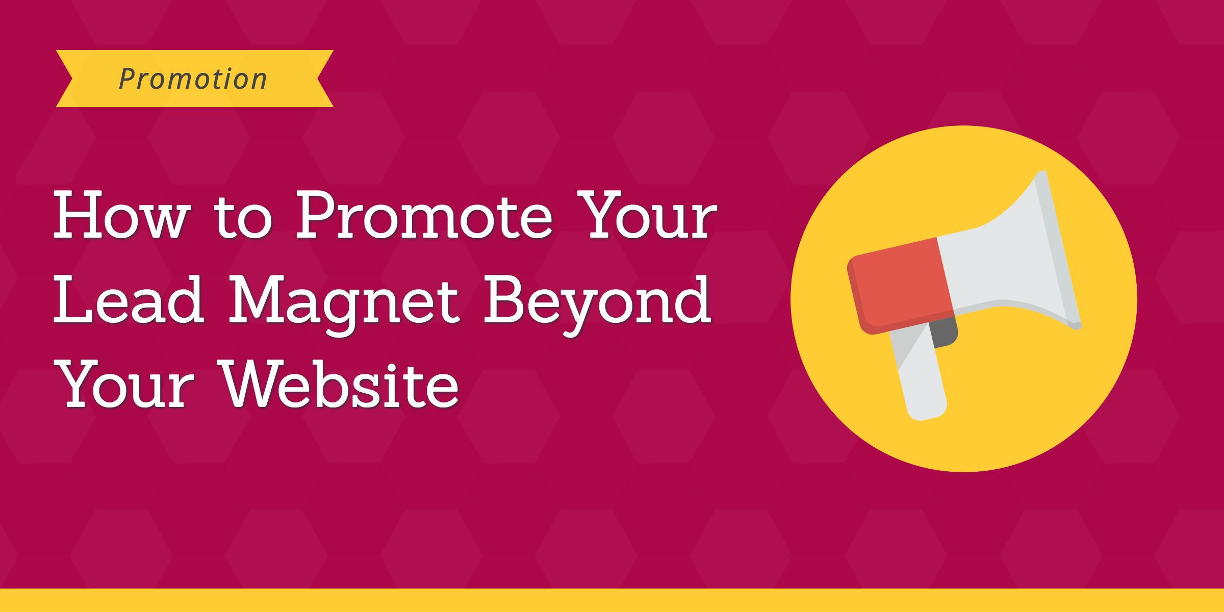 promote lead magnet beyond website