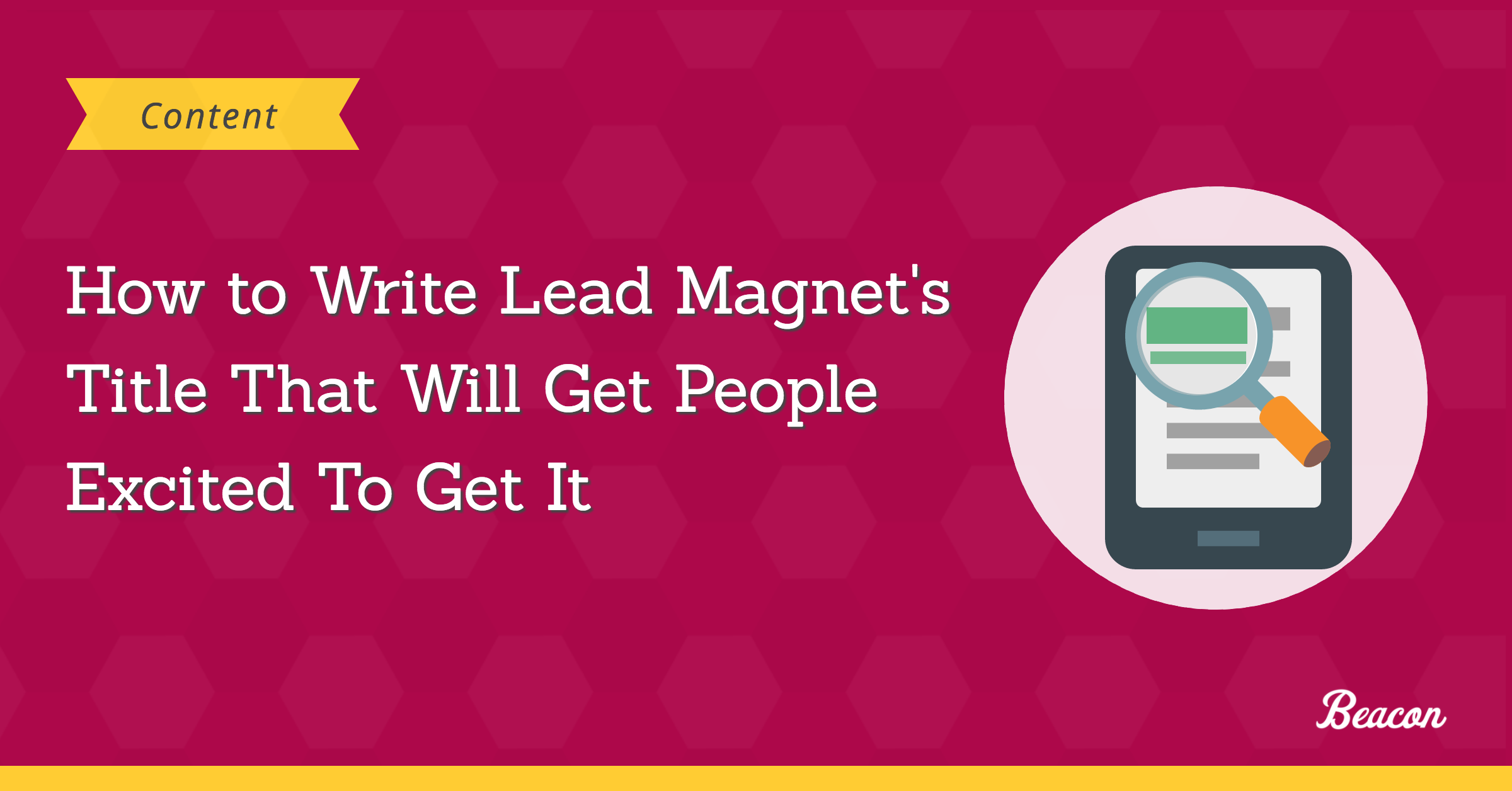 lead magnet title