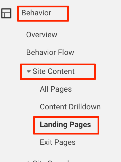 landing pages