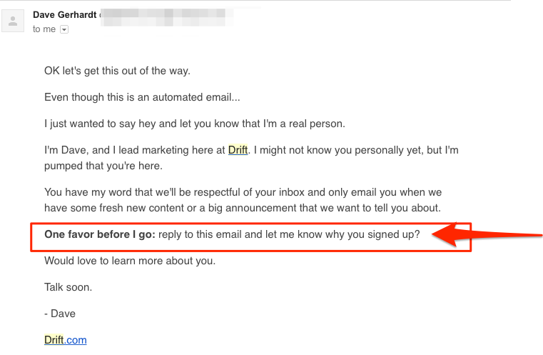 welcome email example