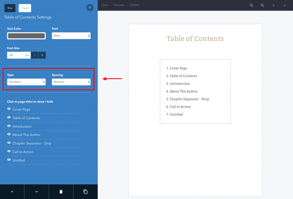 Lead Magnet Table of Contents